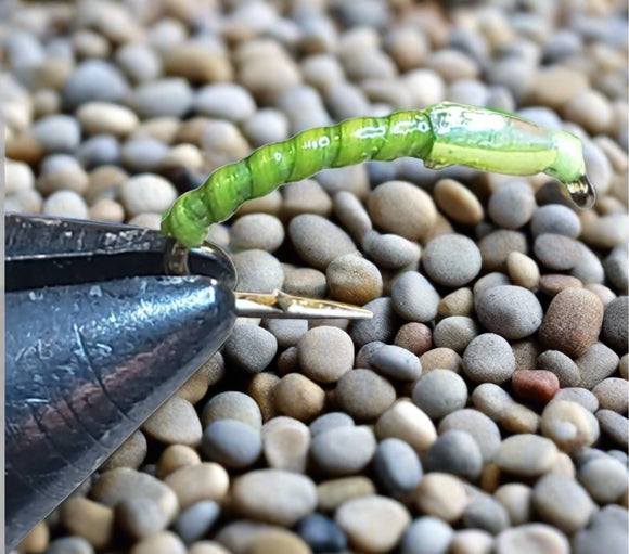 Apple Green Buzzer Epoxy Custom-tied Dozen -Fly Fishing Trout Flies Silvereye Flies 