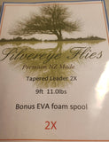 Tapered Leader plus bonus EVA foam spool -Fly Fishing Trout Flies Silvereye Flies 
