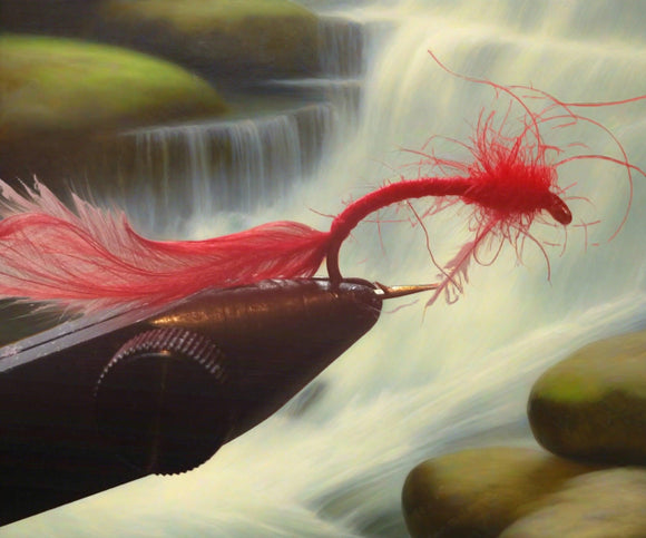 Bloodworm Nymph Trout Fly (3)