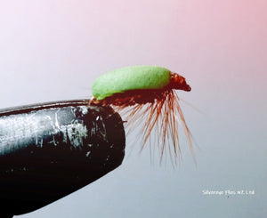 Green Beetle Custom-tied Dozen - Silvereye Flies & Tackle