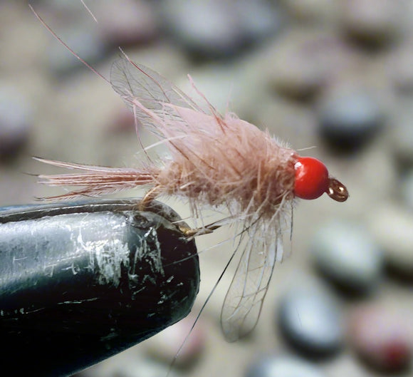 Fluro Hare and Copper (red bead) Custom-tied Dozen - Silvereye Flies & Tackle